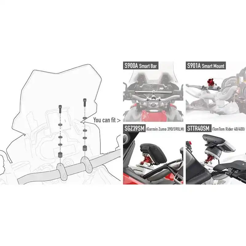 Gecertificeerd GIVI 01SKIT montážní sada pro držák navigace BMW G 650 GS 2011 - 2017