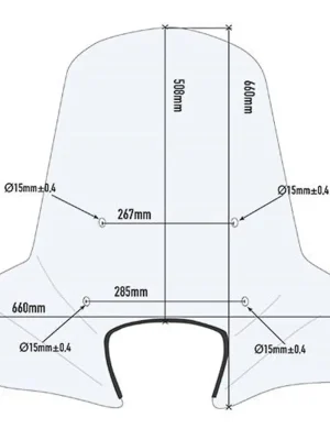 GIVI 107A plexi Peugeot Belville 200 2017 - 2019 Betaalbaar