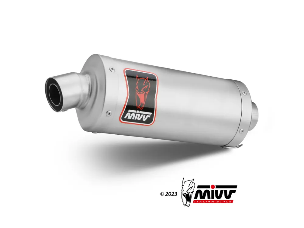 Homologovaná koncovka výfuku MIVV DAKAR z nerezu B.033.LDKX BMW F 750 GS (18-24), F 850 GS (18-24) Exclusieve Aanbieding