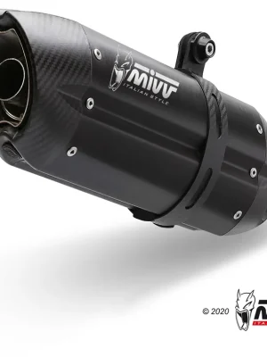 Gereduceerde Prijs Homologované 2 koncovky výfuku MIVV SUONO z černého nerezu S.028.L9 SUZUKI GSX-R 1000 (07-08)