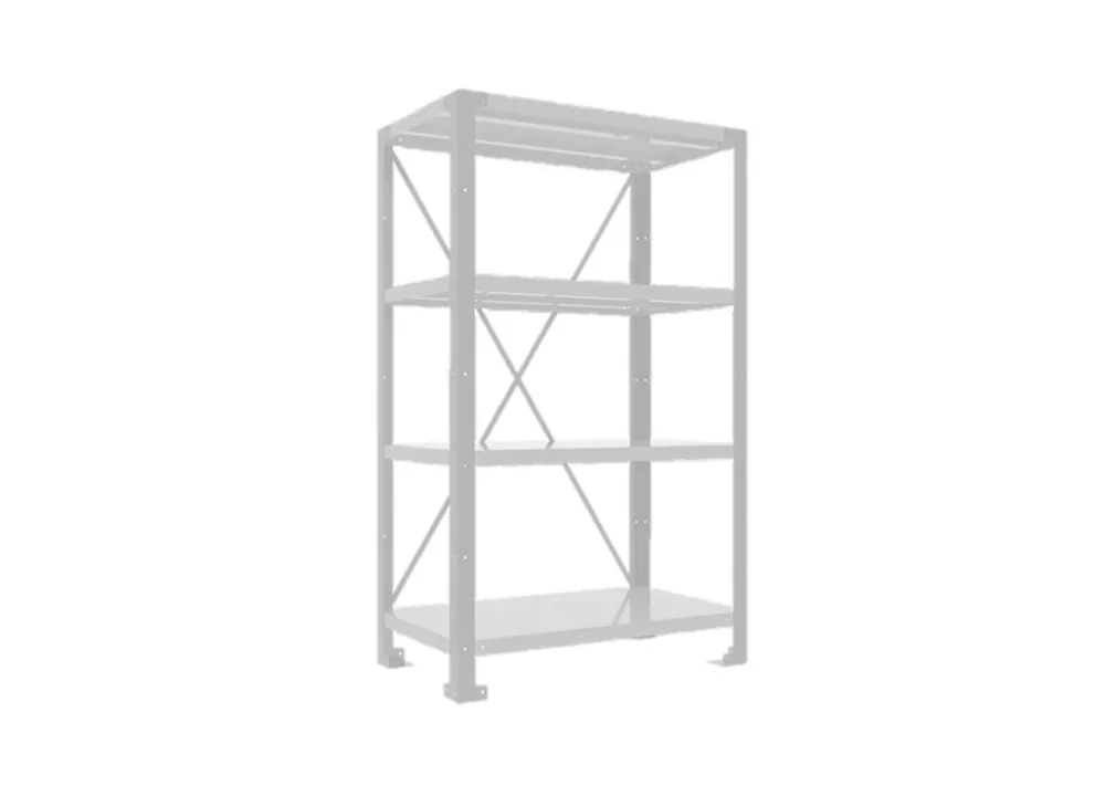 Goedkoop 4 Shelves module LV8 EQSC2007.Y (H2000mm x 2000mm x 700mm) žlutá