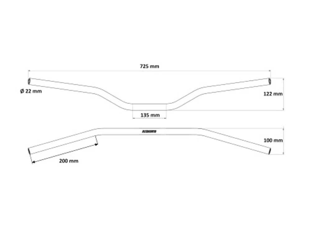 Řídítka ACCOSSATO aluminium, 22 mm zelená Uitverkoop