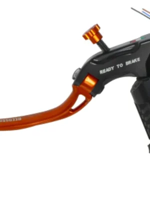Clutch master cylinder ready to brake ACCOSSATO 16x18 with orange folding lever (nut + lever) Laatste Versie