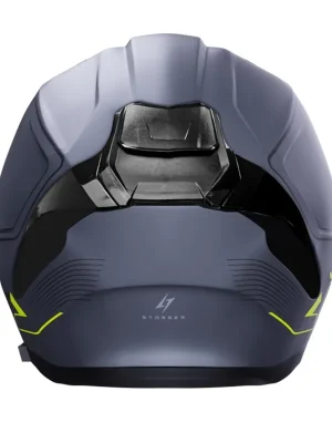 Gecertificeerd Integrální helma STORMER ZS-1001 TAKEN grey, neon, yellow, metal matt L