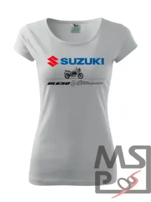 Dámské Triko s moto motivem 258 Suzuki V-Strom Op = Op
