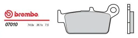Superprijs BREMBO brzdové destičky moto 07010