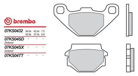 Exclusieve Aanbieding BREMBO brzdové destičky moto 07KS04SD