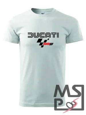 Lage Prijs MSP Triko s motivem Ducati MotoGP M bílé