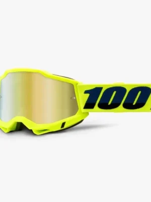 Brýle 100% ACCURI2 Fluo Yellow gold mirror 2021 Gecertificeerd