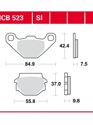 Betrouwbaar Brzdové destičky MCB523