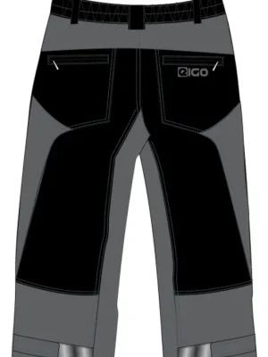 Korting Eigo Zenith Baggy pánské 3/4 šortky s Coolmax vložkou břidlice/černé cycle_s